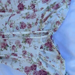 Brand new floral summer dress, corset style size lg